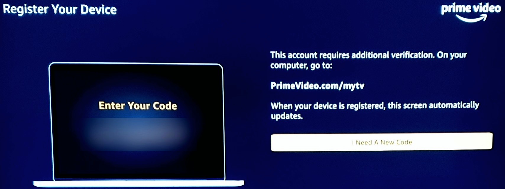 Amazon prime video online link tv