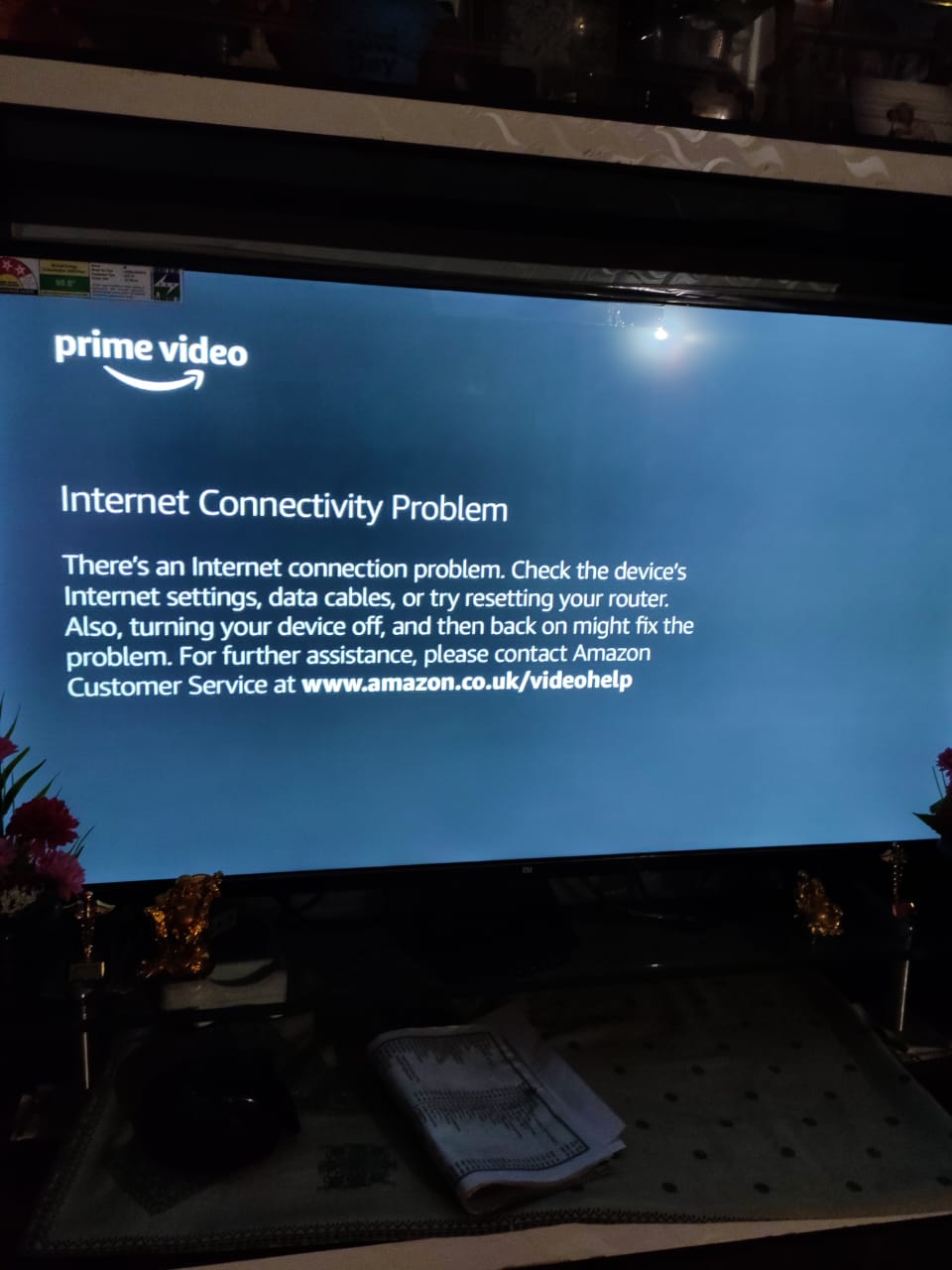 Prime video tv internet connectivity problem new arrivals