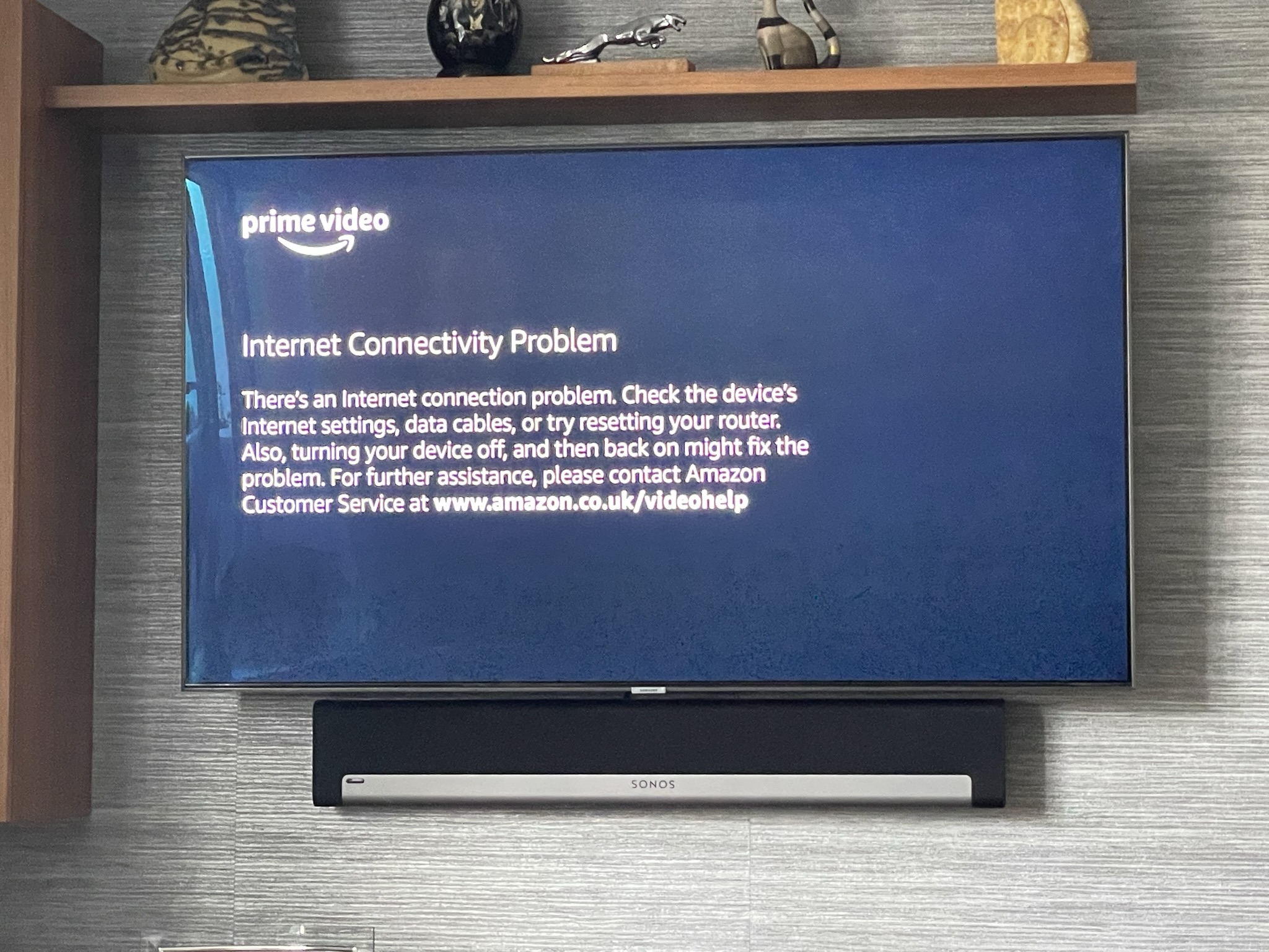 Amazon prime video app discount not working on samsung tv