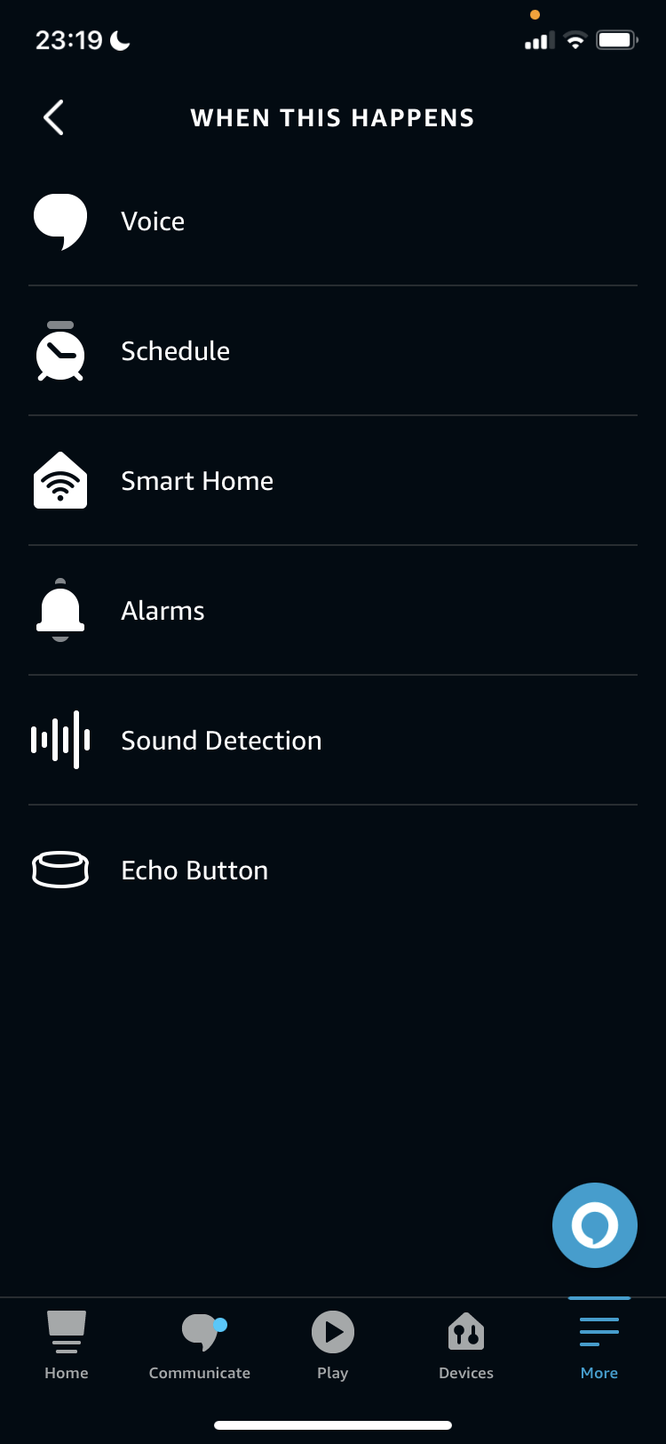 Location not showing as a “when this happens” option on routines