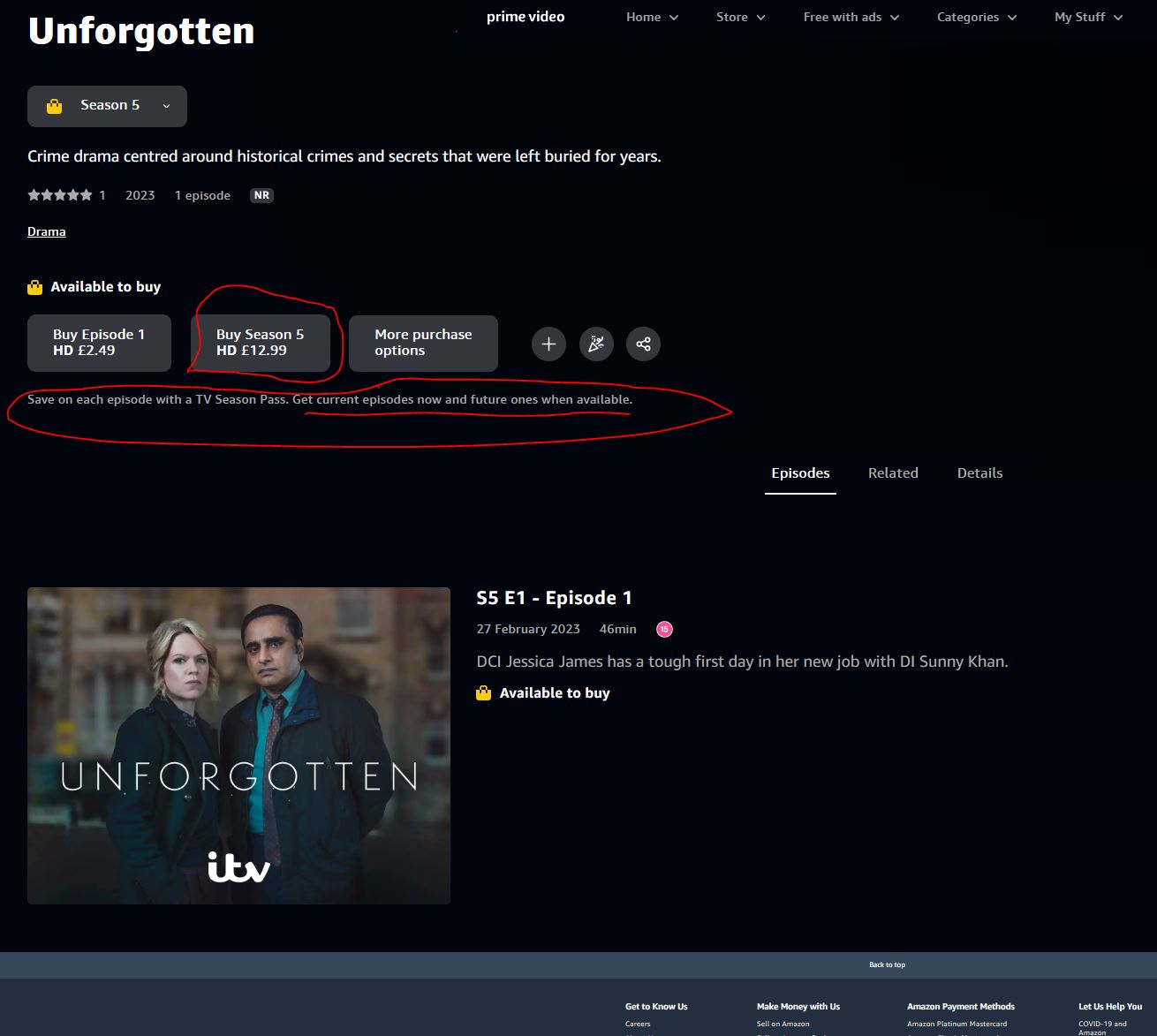 Unforgotten season best sale 4 amazon prime