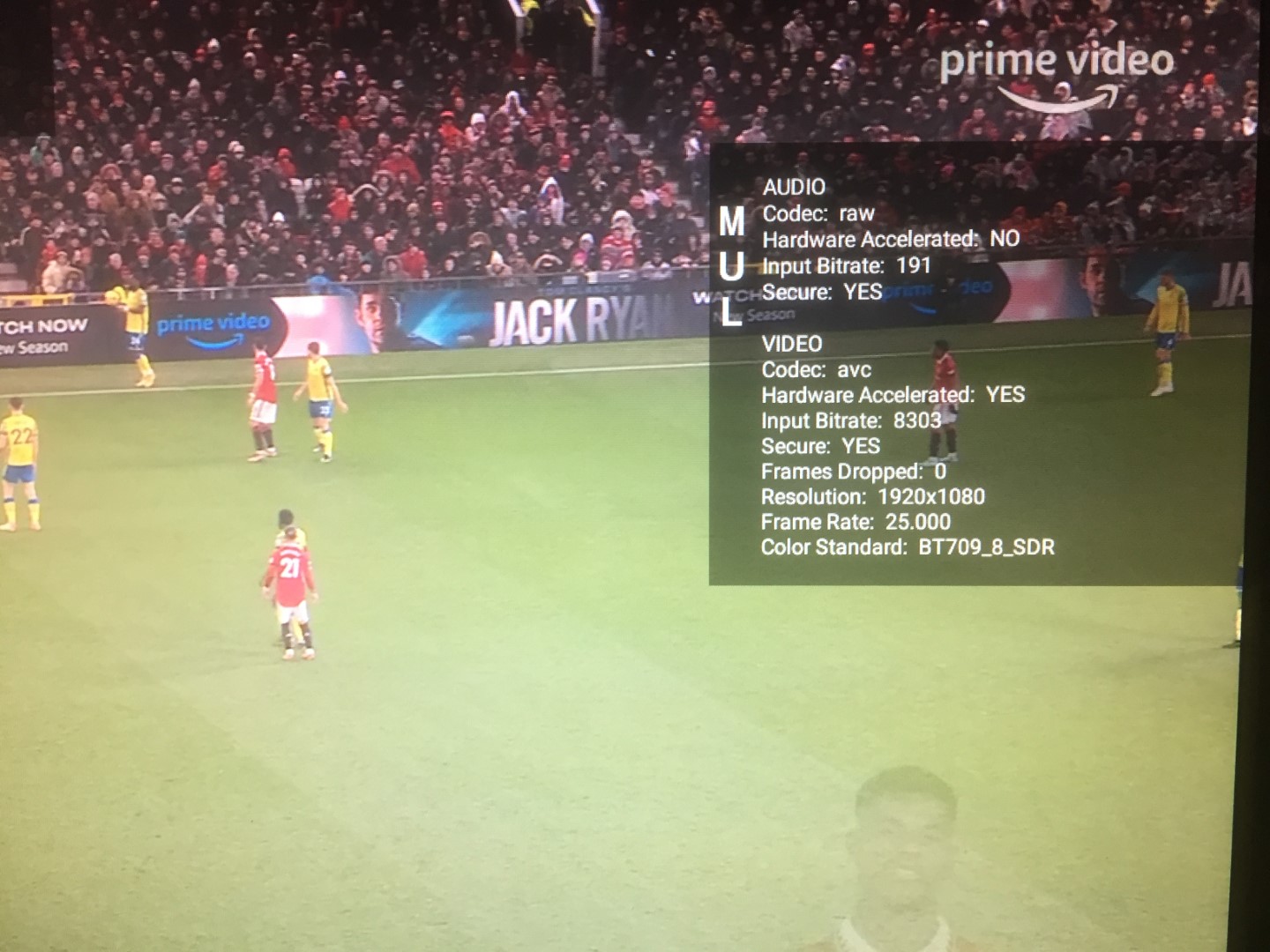 Sports by Amazon at only 25fps instead of 50fps on the 4K Max