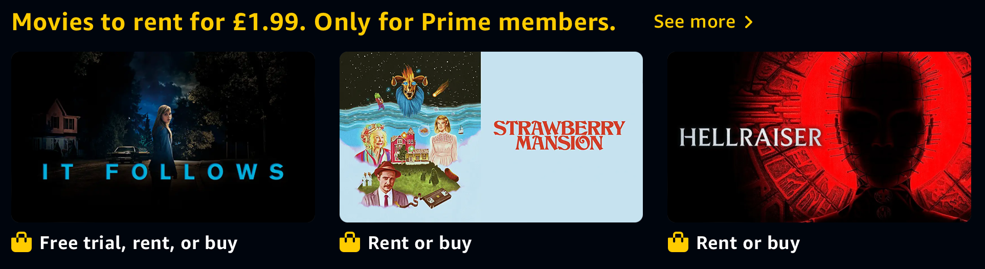 1.99 Prime Members Only rental prices.