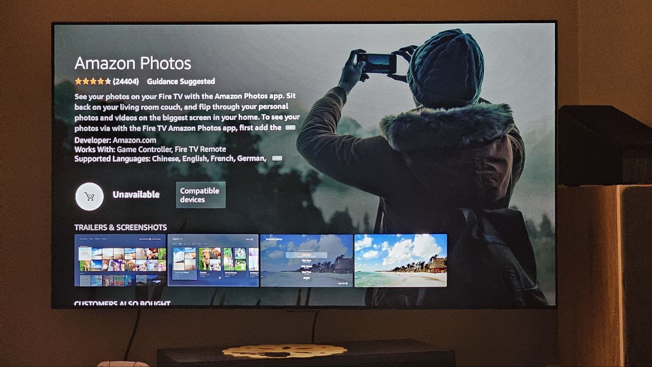 Amazon Photos unavailable to download on Fire TV Cube