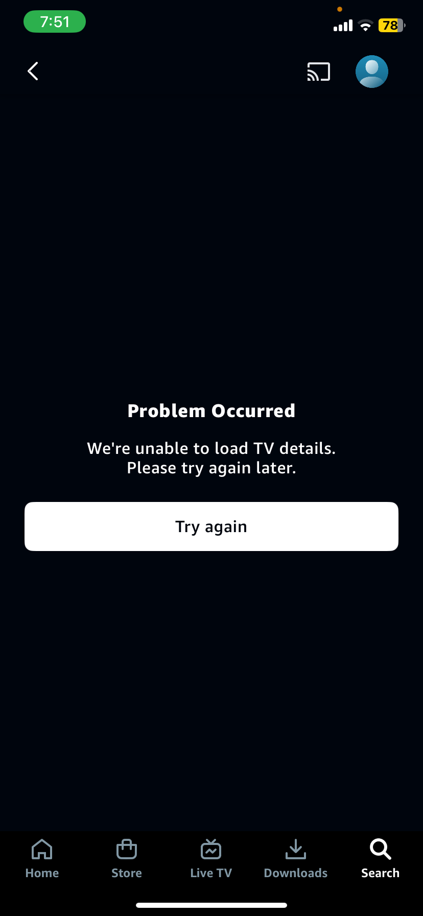 How to fix a Can’t show TV details error?
