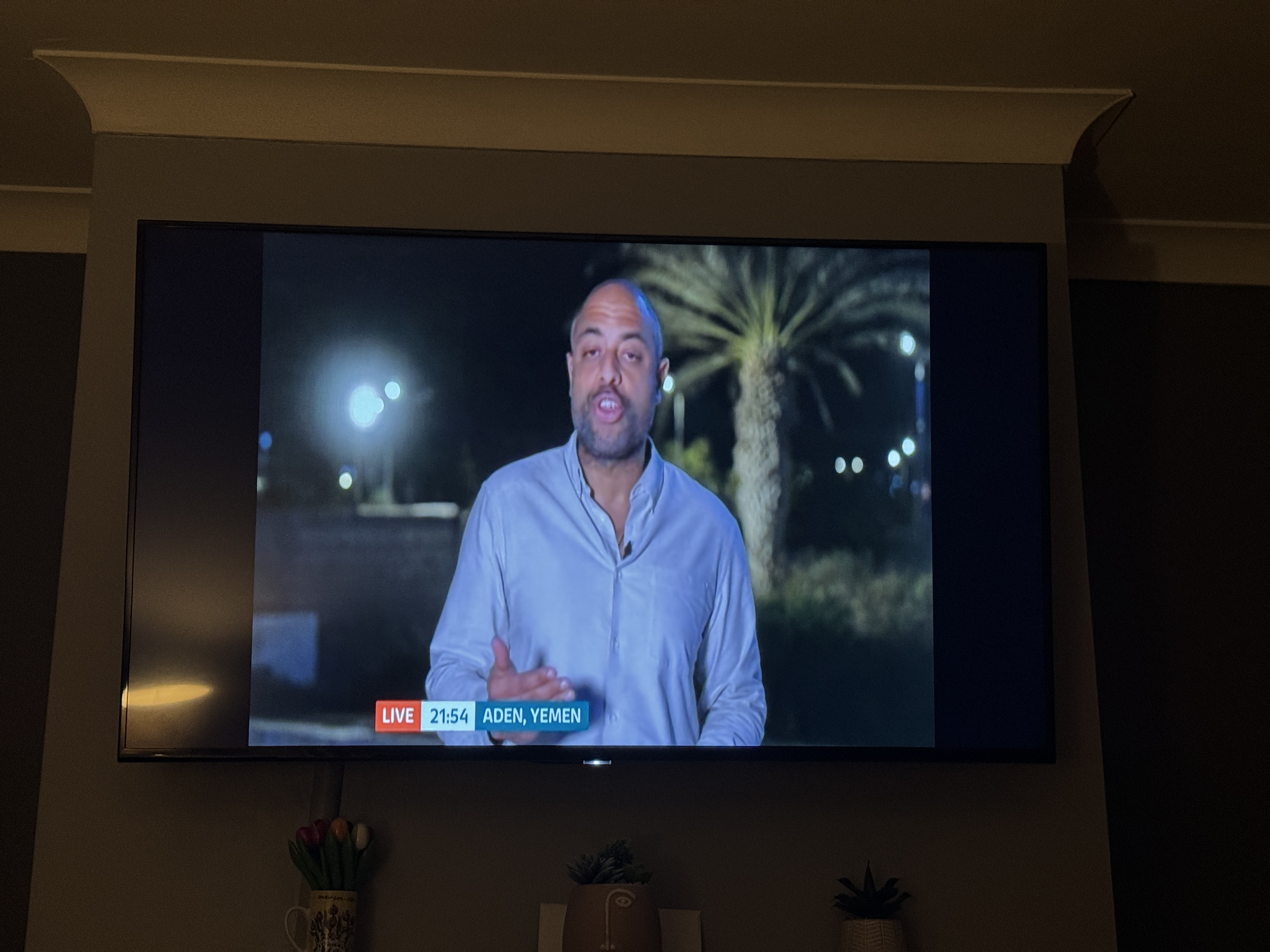 Screen defect on Live TV only