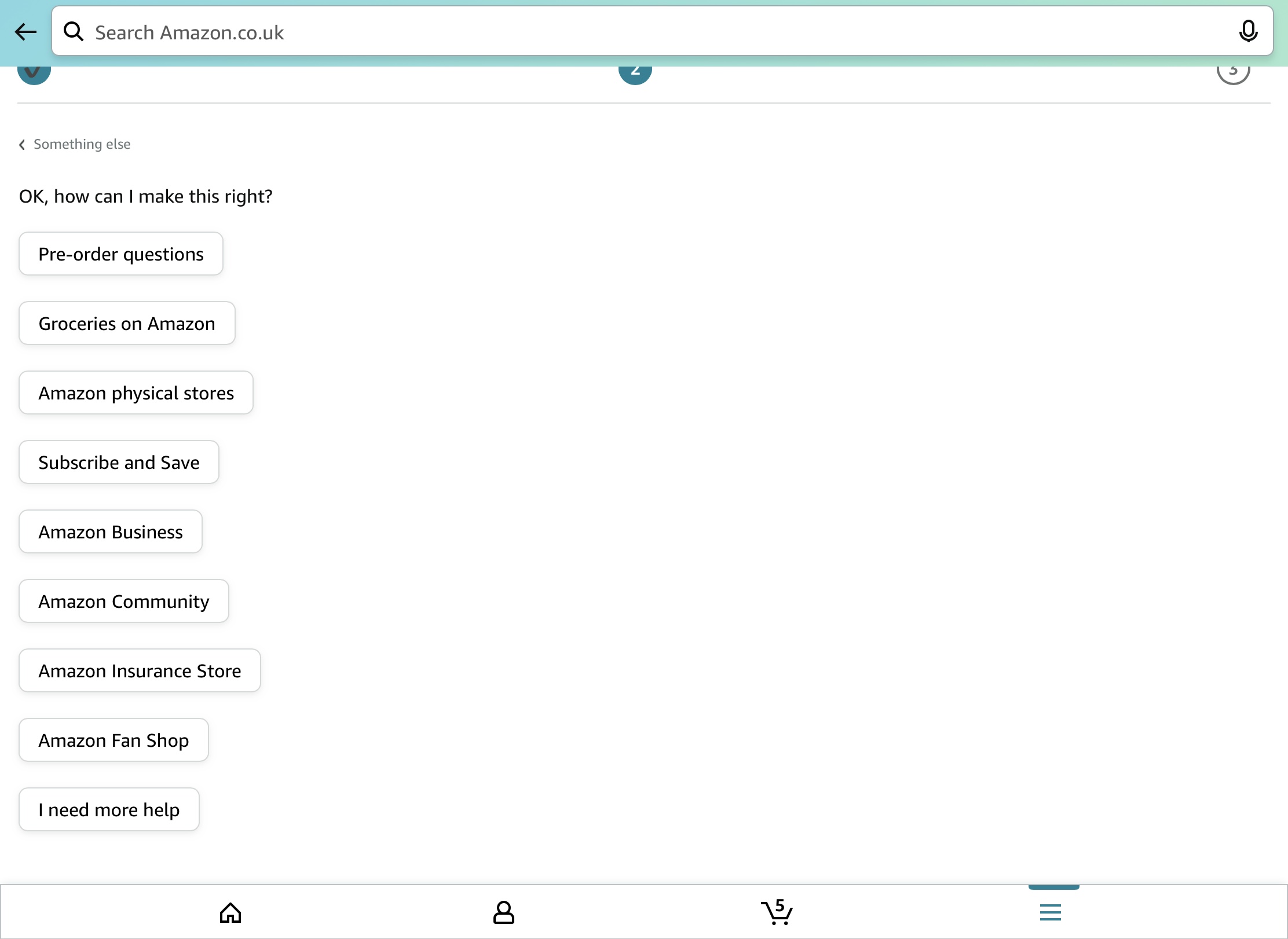 Where to report Amazon app bug