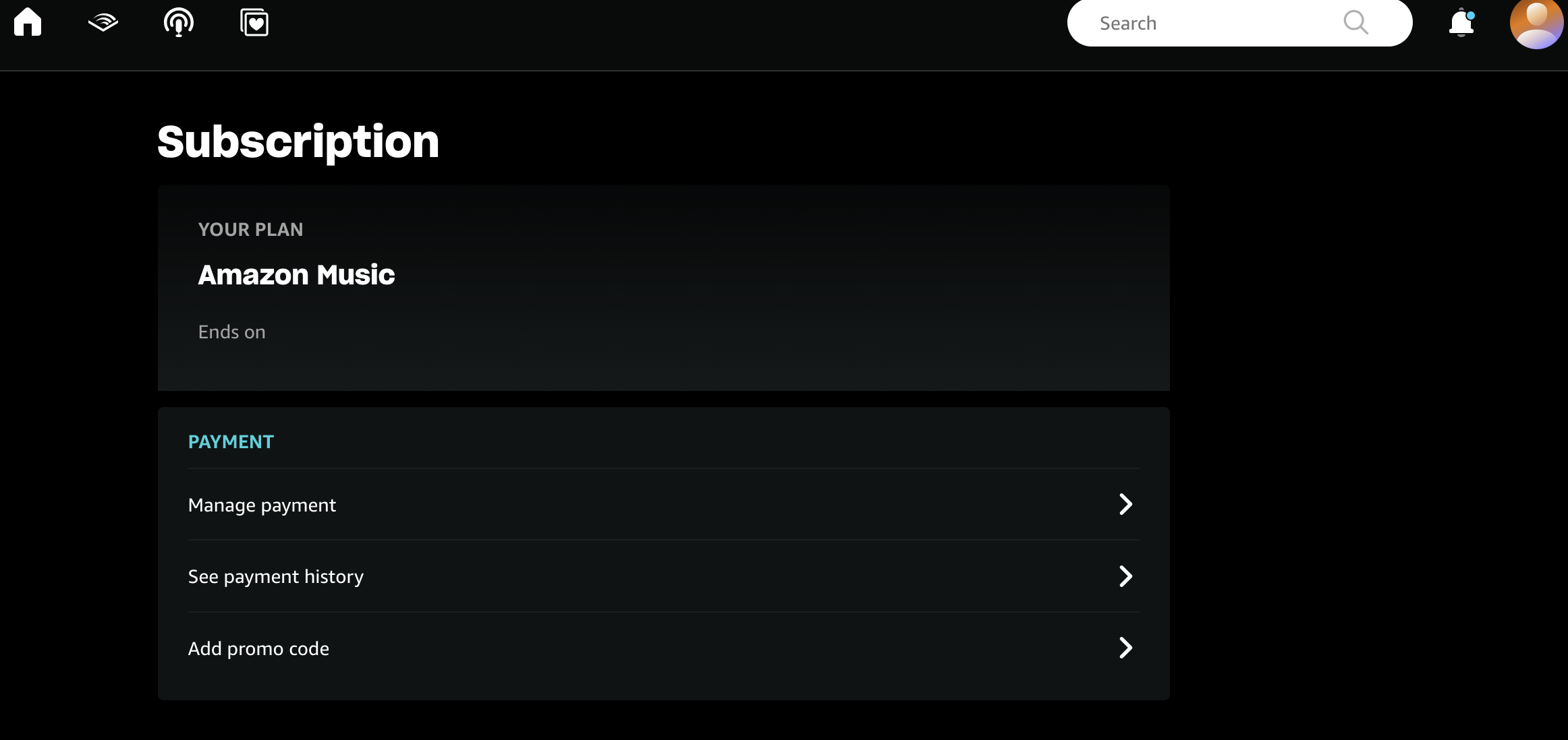 Sharing a Amazon Music Unlimited Subscription
